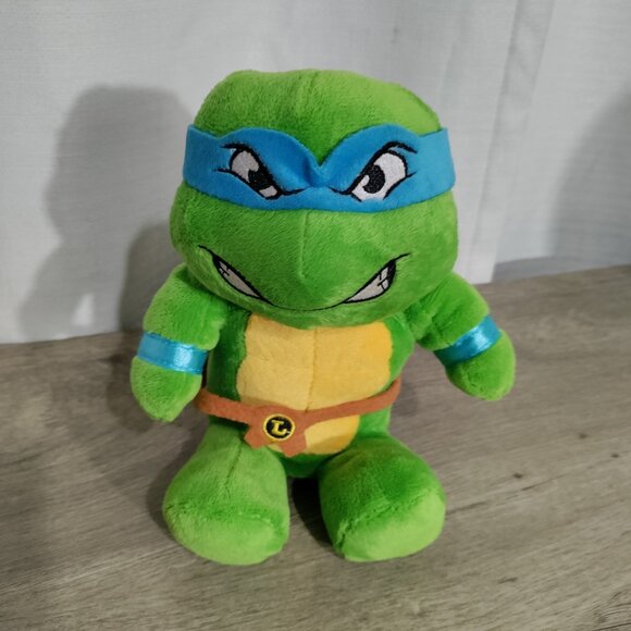 Teenage Mutant Ninja Turtle Leonardo  7” Plush Piggy‎ Bank. - Picture 1 of 7